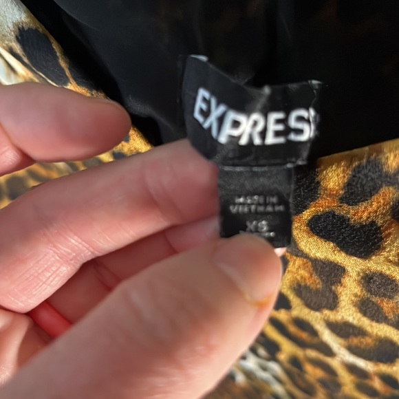 Express leopard tank. Size XS. Looks great under sweaters! - Picture 2 of 3